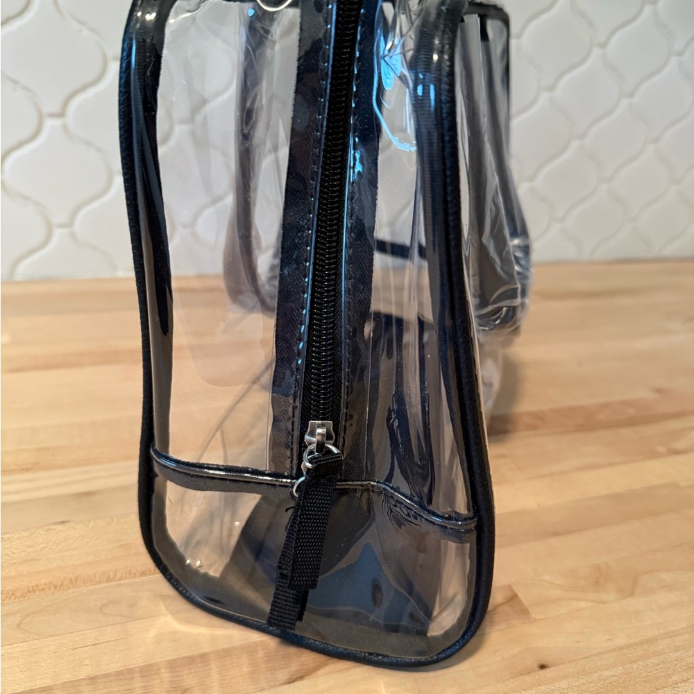 DSW Clear Tote with Black Accents - Picture 3 of 4